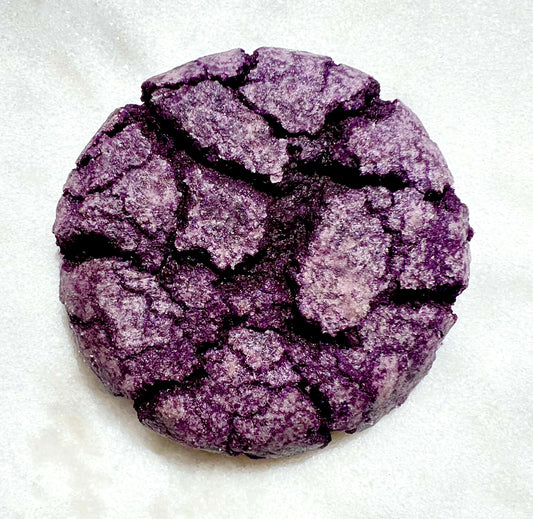 Vegan Ube Crinkle Cookie