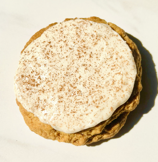 Vegan Pumpkin Spice Cookie w/ Vanilla Bean Frosting